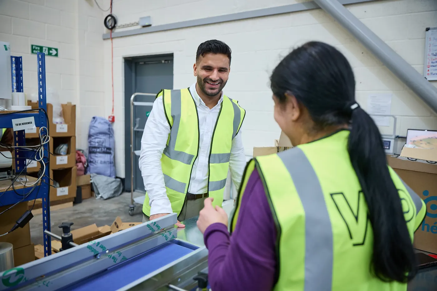 On the packing line at the World Products fulfilment centre